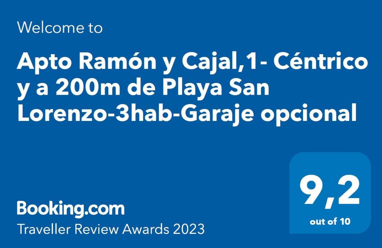 Apto Ramon Y Cajal,1- Centrico Y Cerca De Playa San Lorenzo-3Hab Garaje Opc Gijón Zewnętrze zdjęcie